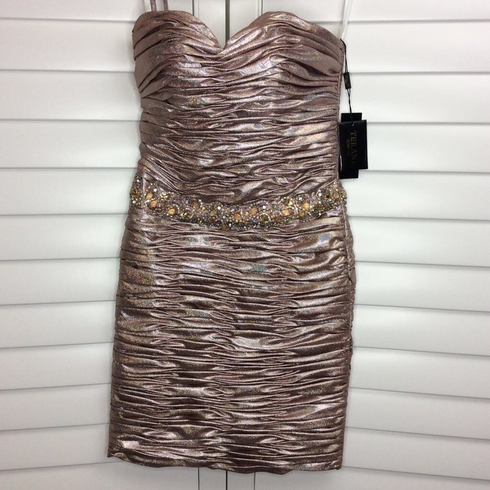 🚫Sold🚫Blush Pink Shiny Cocktail Clubwear Dress